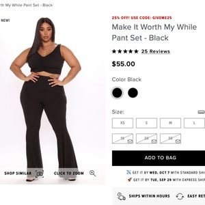 Fashion Nova Make It Worth My While Pant Set